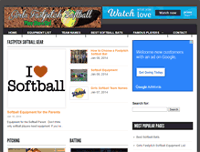 Tablet Screenshot of girlsfastpitchsoftball.org